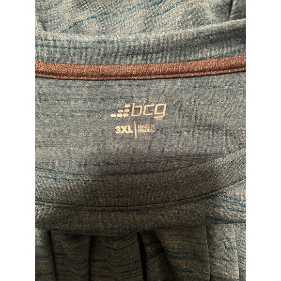 GUC bcg Men's Green Crew Neck Dri Fit Tee Shirt Size 3XL - Picture 3 of 6